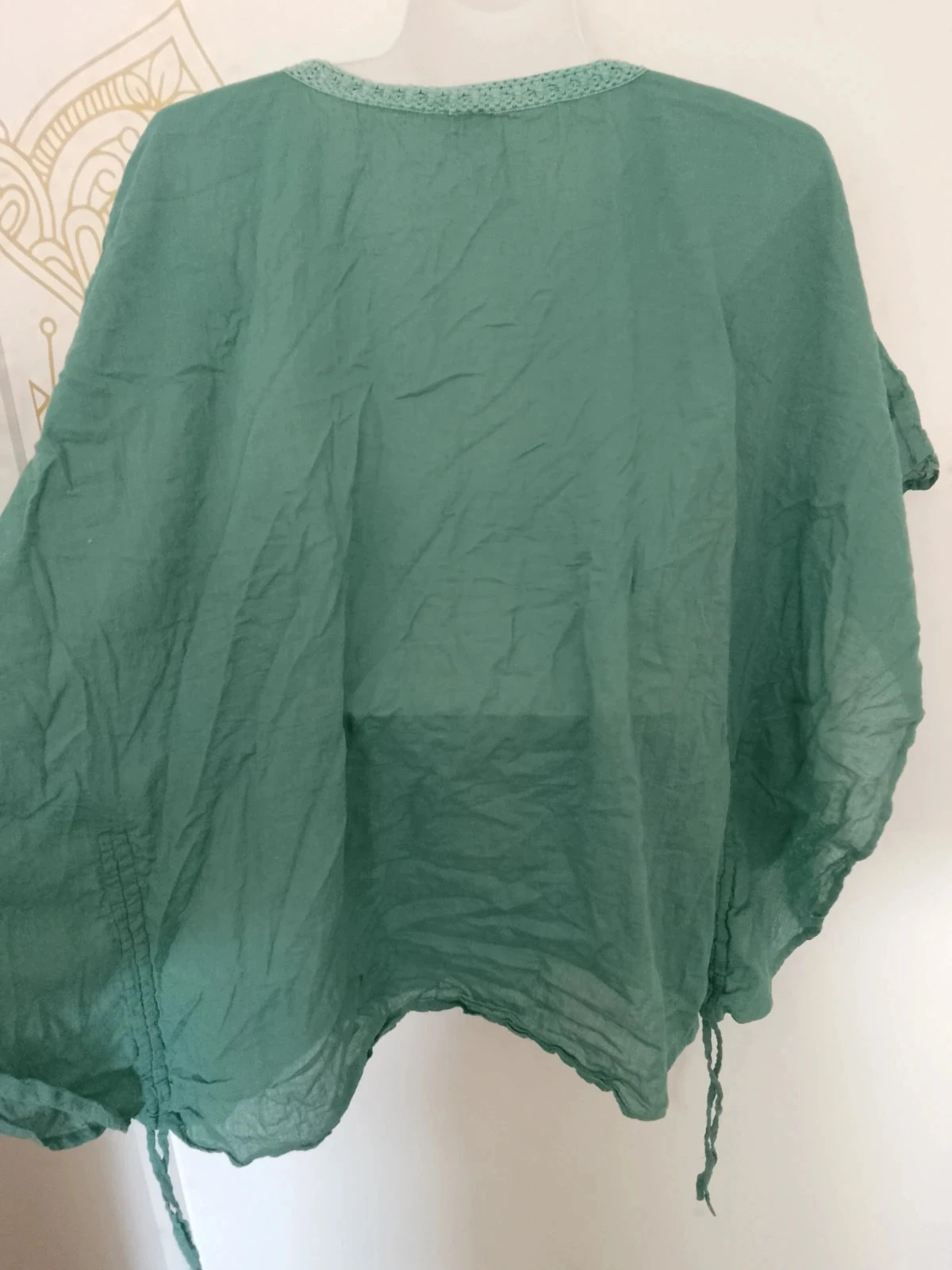 Tunique bleue turquoise en coton – photo 4